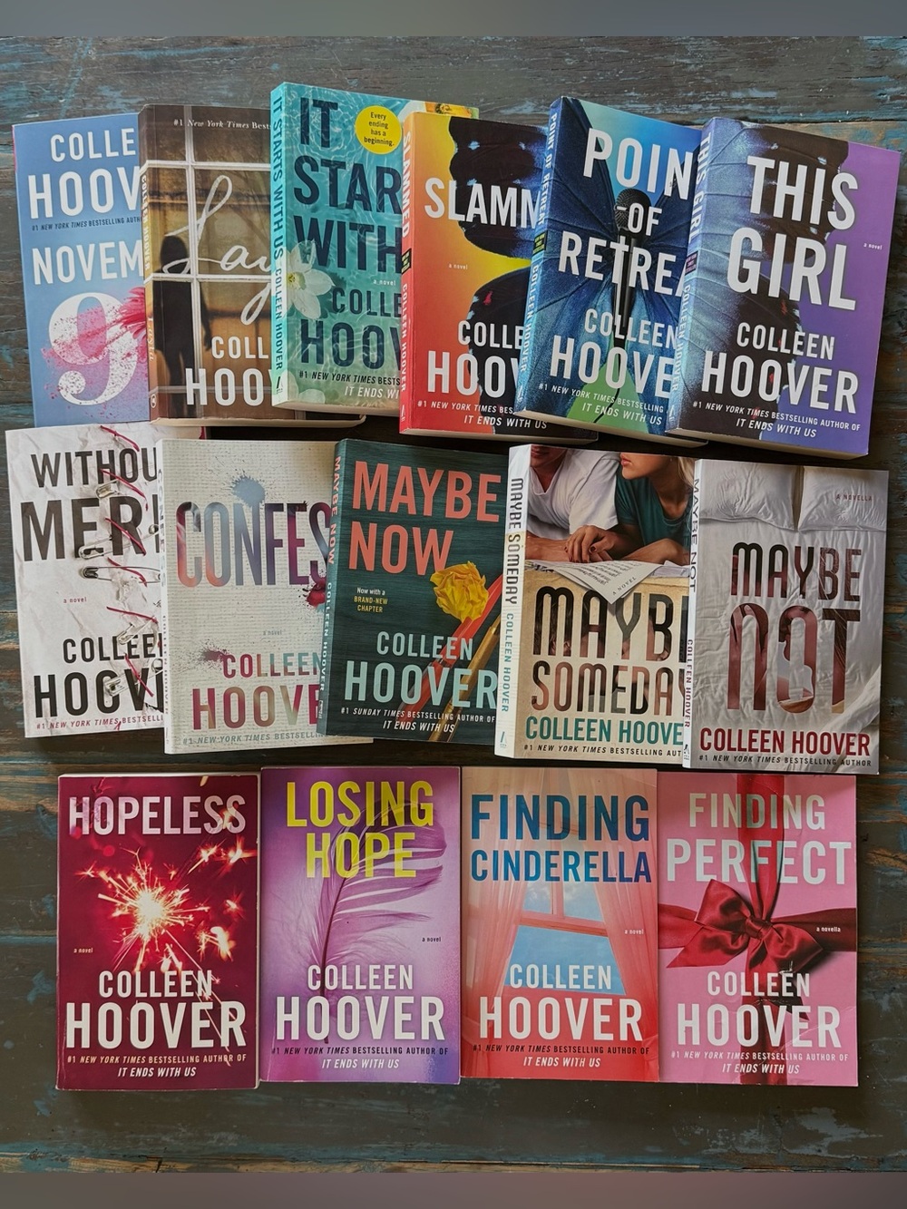 Colleen Hoover lot of 15 Slammed
Maybe Hope Cinderella